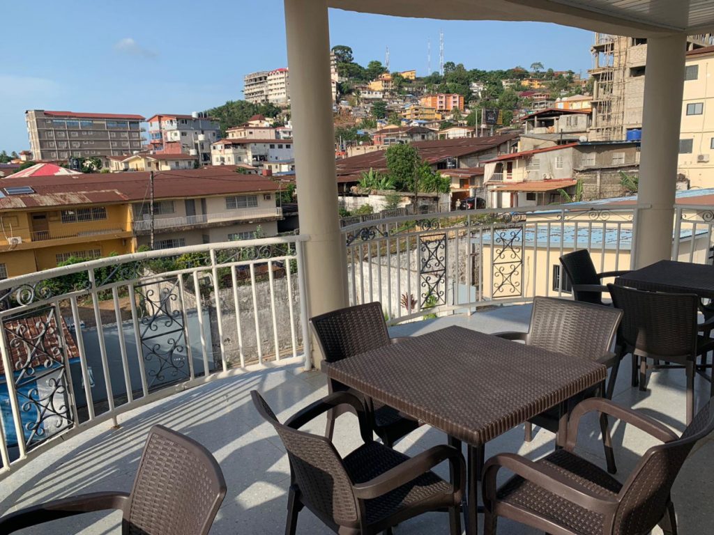SkyInn-balcony-viewOverFreetown_SL